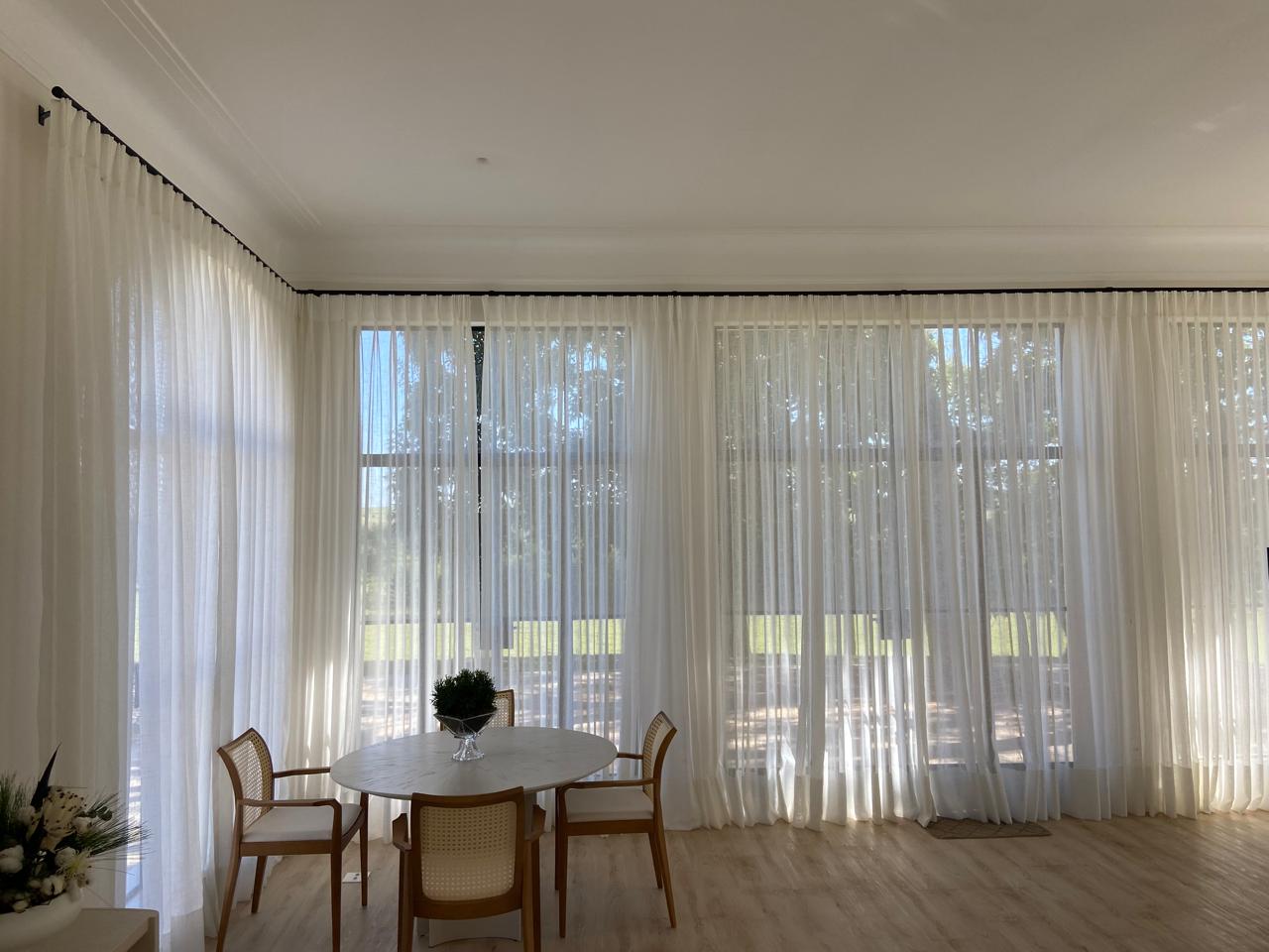 Projeto de cortina realizado pela Design Cortinas